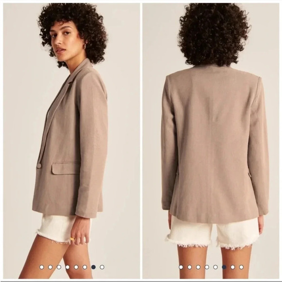 Abercrombie & Fitch Jackets & Blazers - Abercrombie and Fitch linen blend relaxed Blazer size medium